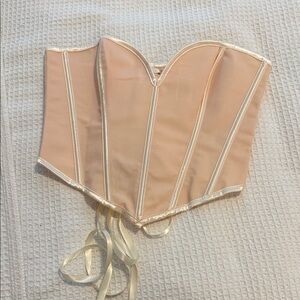 Elegant Cream Corset Top